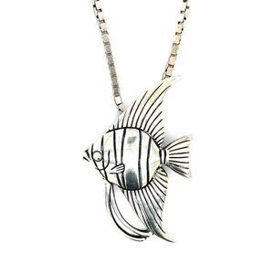James Avery 925 Angel Fish Pendant/Brooch on 925 Chain